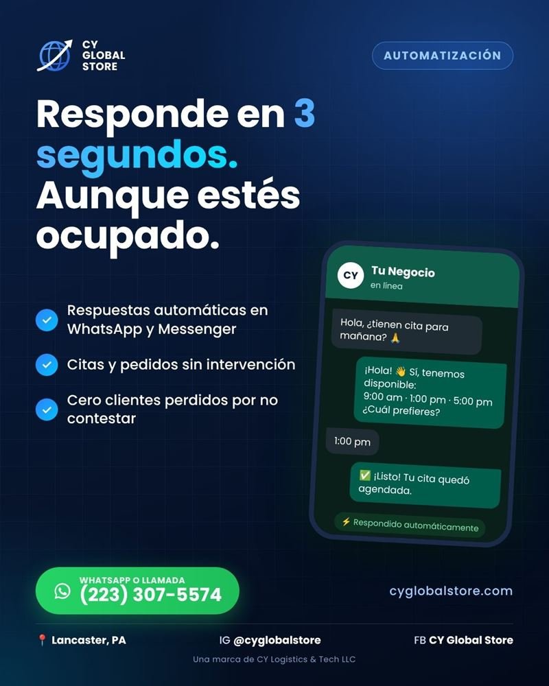 Automatización de WhatsApp para responder clientes en segundos