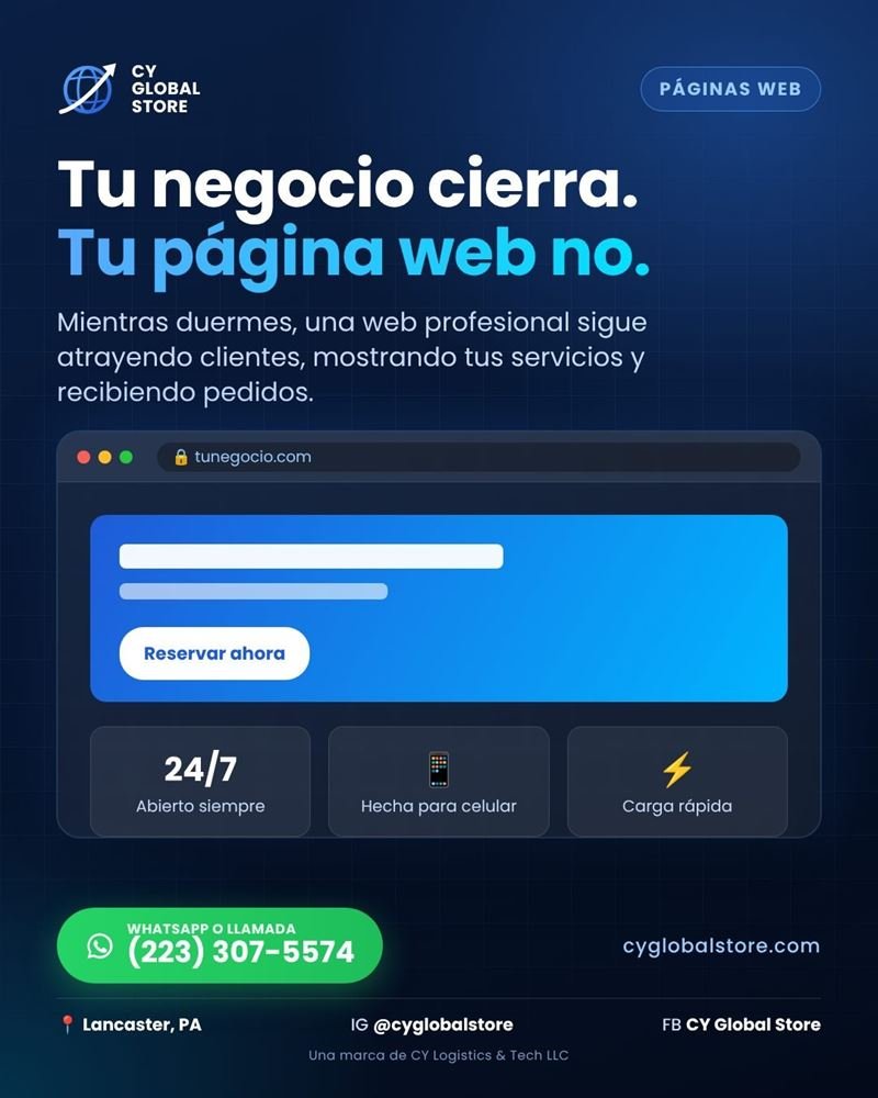 Páginas web profesionales para negocios en Lancaster, PA